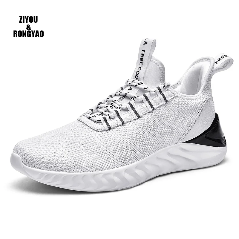 

White Breathable Man Casual Shoes Tenis Masculino Adulto Comfortable Male Sneakers Black Big Size Baskets Homme