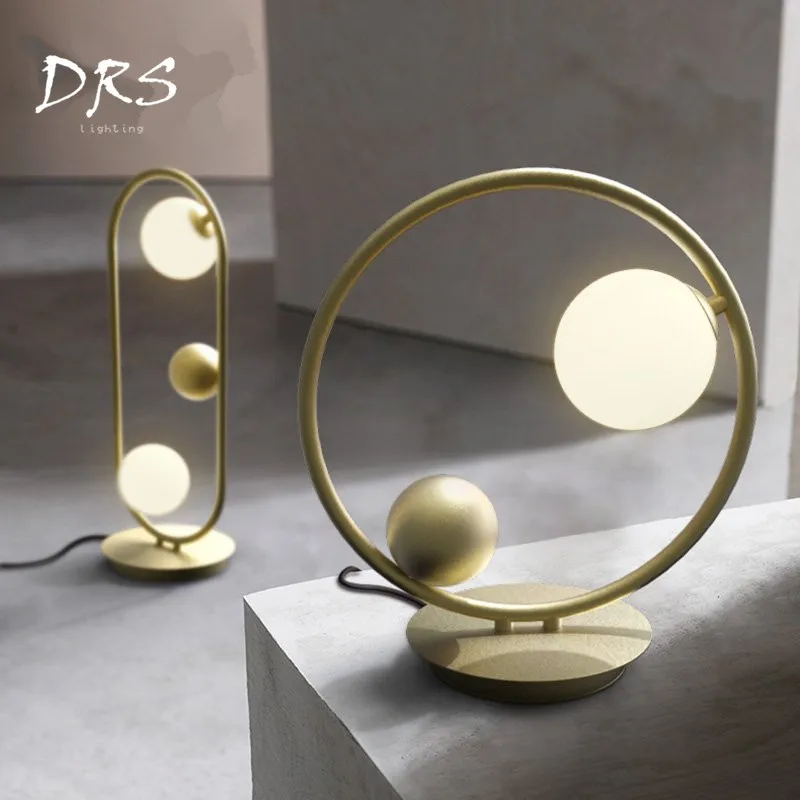 

Post-modern Glass Ball Table Lamp Nordic Simple Creative Study Living Room Luminaria Decor Bedroom Bedside Table Lampara