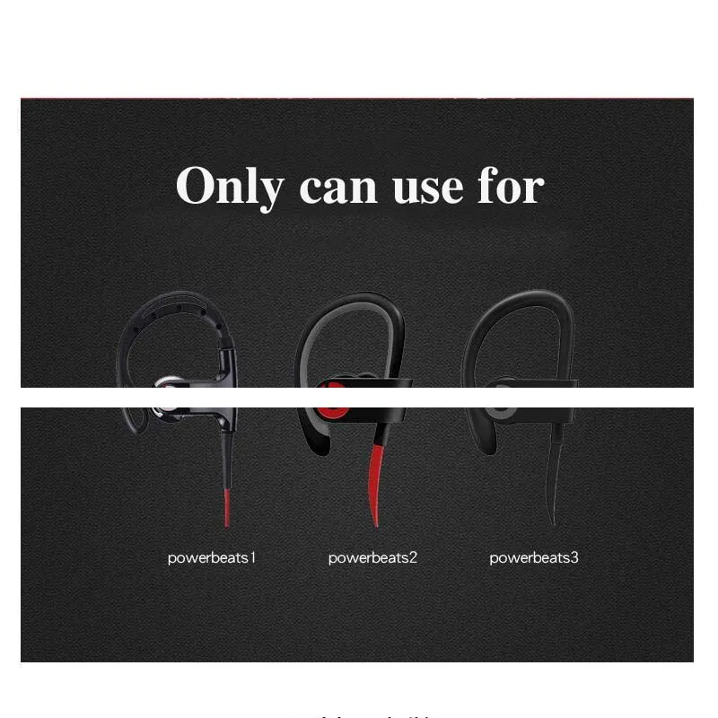 8 ชิ้น/ล็อตEAR Pads CushionsสำหรับPowerbeats 1.0 2.0 3.0 ครอบคลุมPB2 PB3 ซิลิโคน-หูฟังหมวกหูฟังกรณีหูฟังeartips