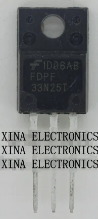 

FDPF33N25T FDPF33N25 FDPF 33N25T MOSFET 33A250V NPN TO-220F ROHS ОРИГИНАЛ 10 шт./лот Бесплатная доставка Комплект электроники