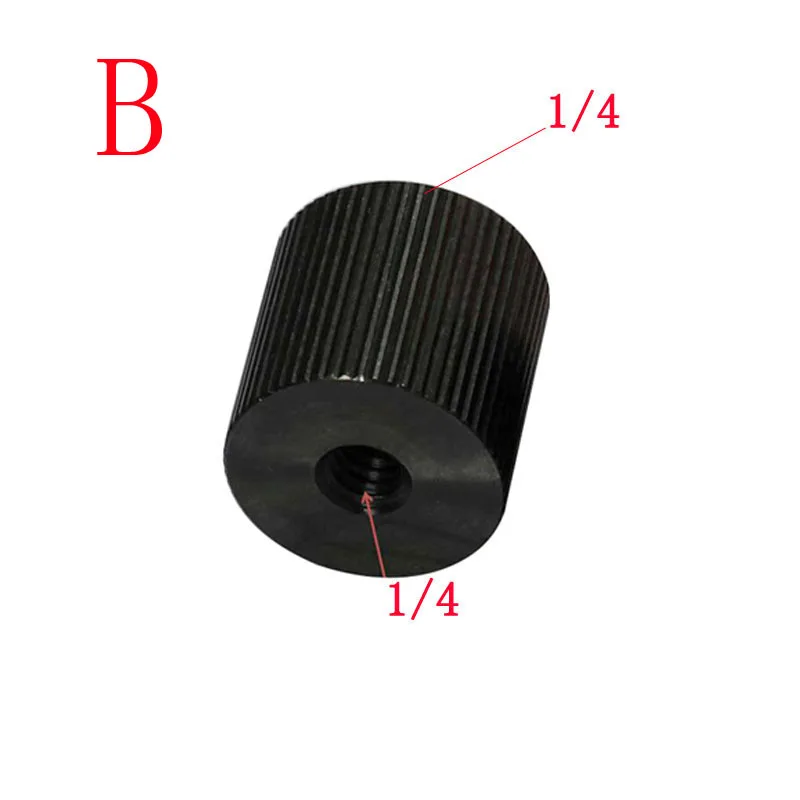 Metallo 1/4 femmina a 1/4 femmina o 1/4 femmina a 3/8 femmina vite per treppiede braccio magico fotocamera DSLR accessori per Studio fotografico