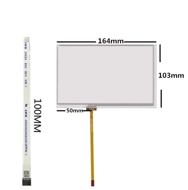 7 Polegada tela de resistência 165mm * 104mm 165*104 original handwriting carro dvd navegação gps painel da tela de toque