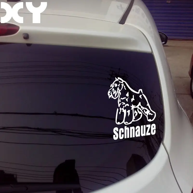 Schnauzer Dog Vinyl Wrap Reflective Tape Car Modification Stickers and Decals Drop Shipping