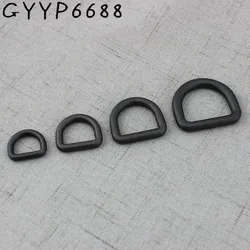 13mm 24mm Matte gun black bags'polished nickel inside bags metal accessory alloy round welded Closed Dee D ring Parts Cast Solid