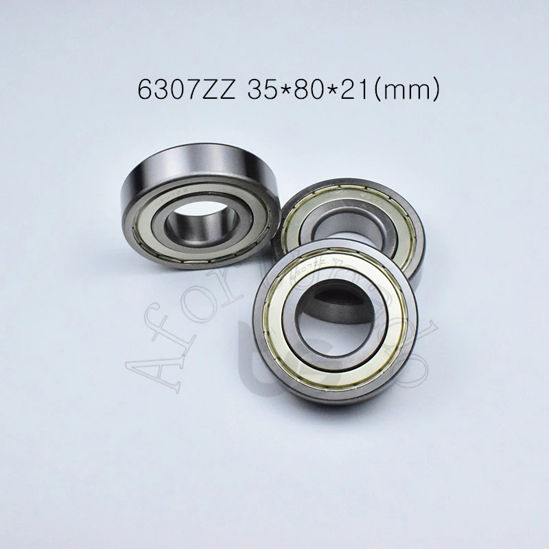 Bearing 1pcs 6307ZZ 35*80*21(mm) chrome steel Metal Sealed High speed Mechanical equipment parts