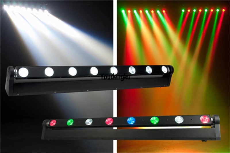 

6 pieces sharpy beam rgbw led dmx light 8x10w moving head bar beam