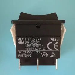 2 個 kedu HY12-9-3 6 ピンプッシュボタン on off on ロッカースイッチ押ボタンスイッチ、電動工具 125/250 v 18/20A