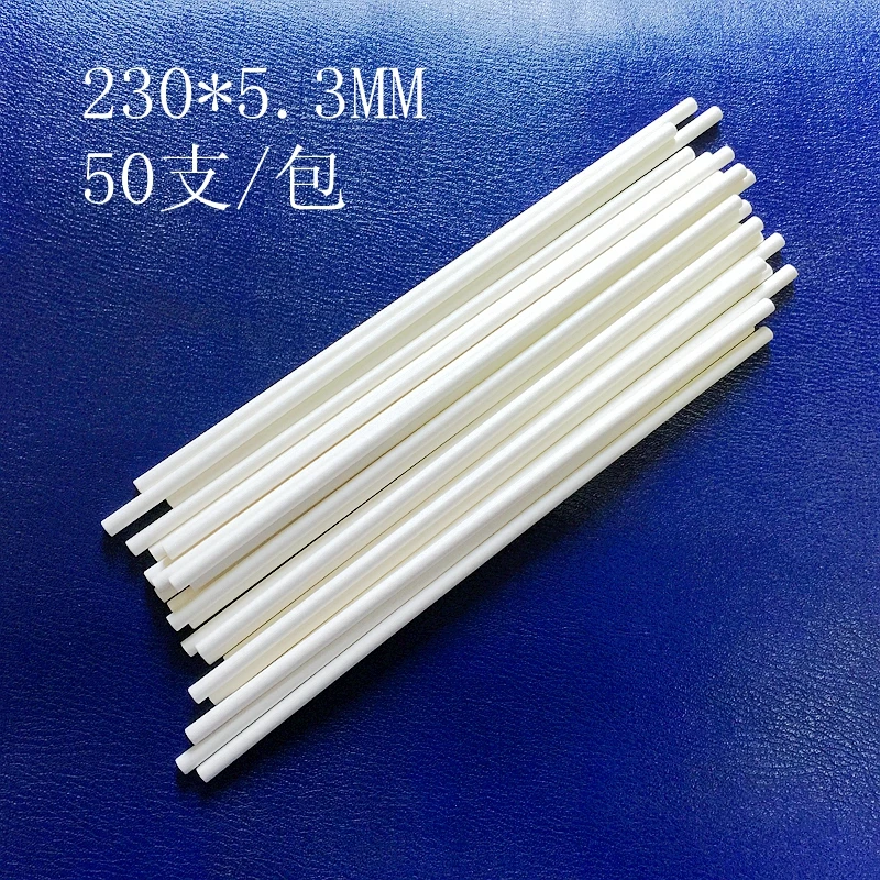 Wholesale 50pcs/lot Big  Lollipop Sticks Cake Candy Chocolate Food Stick  White Round Paper Stick 230mm*5.3mm(9