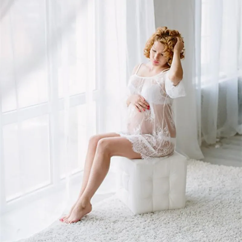 Maternity Photography Props Dress Sexy Maternity Lace Slip Dresses For Photo Shoot Fashion Pregnancy Dress DS29