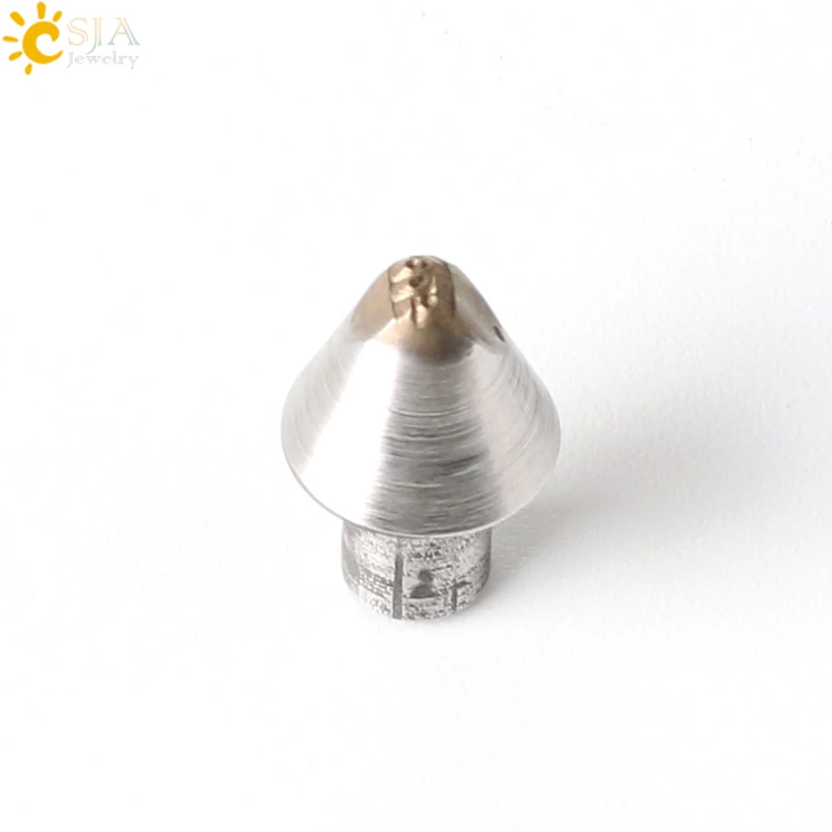 CSJA Small Size Cone Stamp Mold 10K 9K ct PT 375 333 900 950 S925 for Men Women Ring Bangle Making Tool Mark Numbers E540