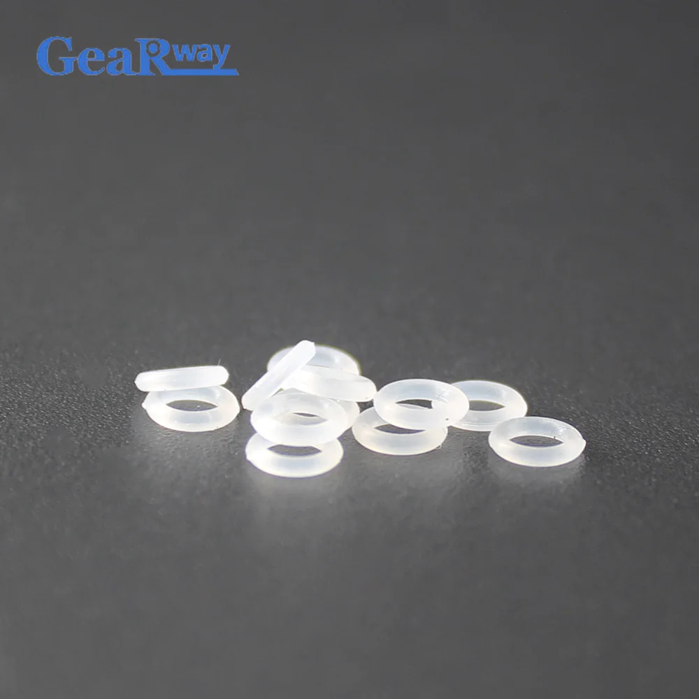 Transparent Silicone O Ring Seals 1mm CS Food Grade White O Ring Washer 4/5/6/7/8/11/11.5/12mm OD VMQ O Ring Gasket