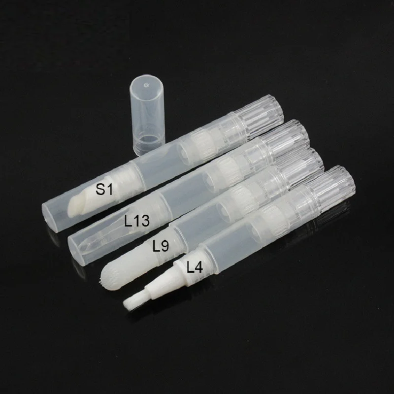 1.5ML Plastic Empty Teeth Whitening Essence Emulsion Packaging Refillable Twist Pen Cosmetic Container with Brush Applicator