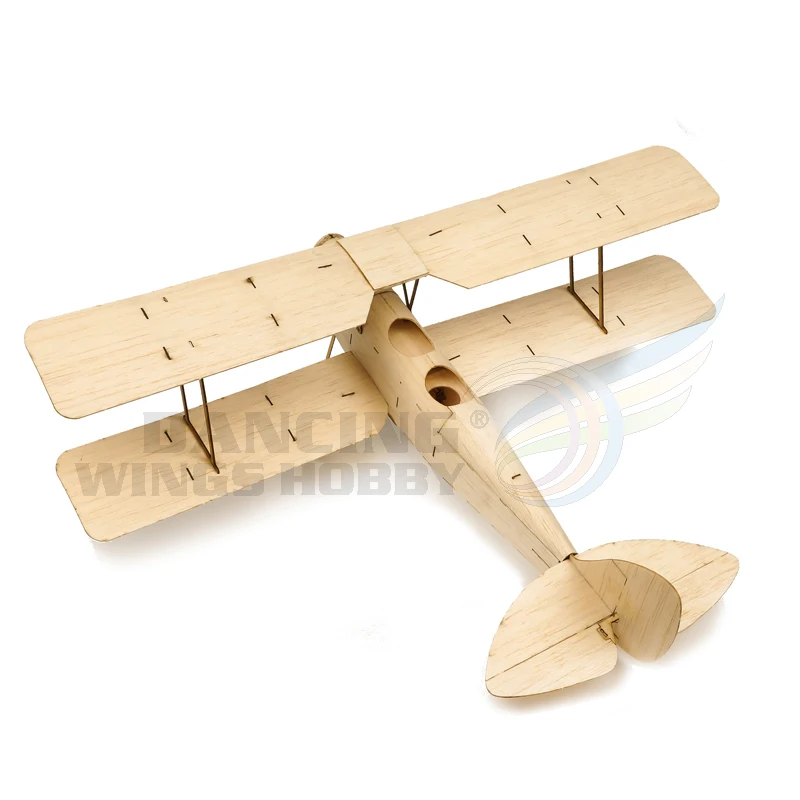 Balsawood RC Plane Mini Tiger Moth Training Airplane Model Ultra-micro Indoor Aircraft Brushed Version Kit Only K10