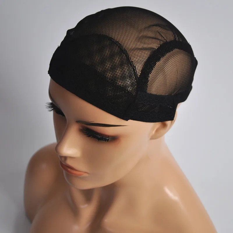 

Black Wig Cap For Making Wig Hair Weaving Cap Stretch Adjustable Dome Cap For Wig