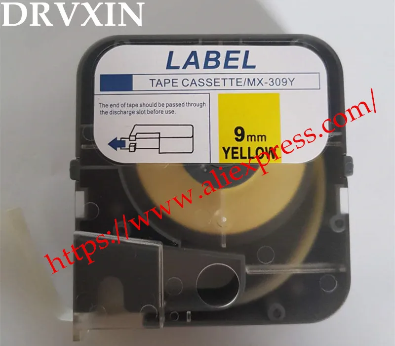 10pcs Max Tapes Label Cassette LM-TP309Y( Yellow)Compatible MAX LETATWIN Cable ID Printer lm-380a,lm-390a/pc,lm-380e