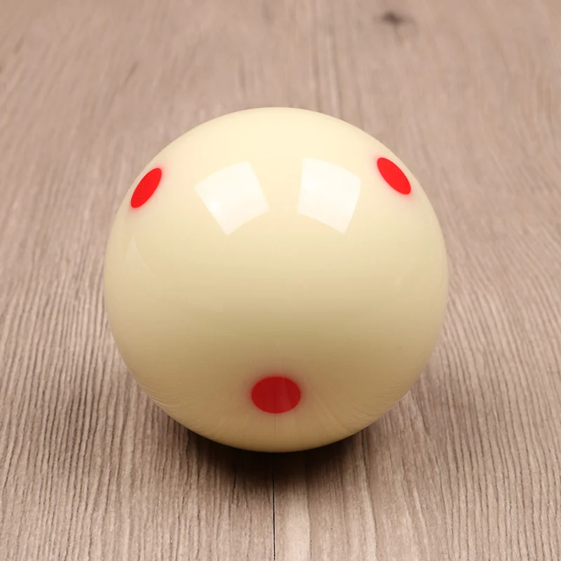 Cue Ball With 6 Red Dots Standard Pool-Billiard White Cue Training Ball White Billiard Ball