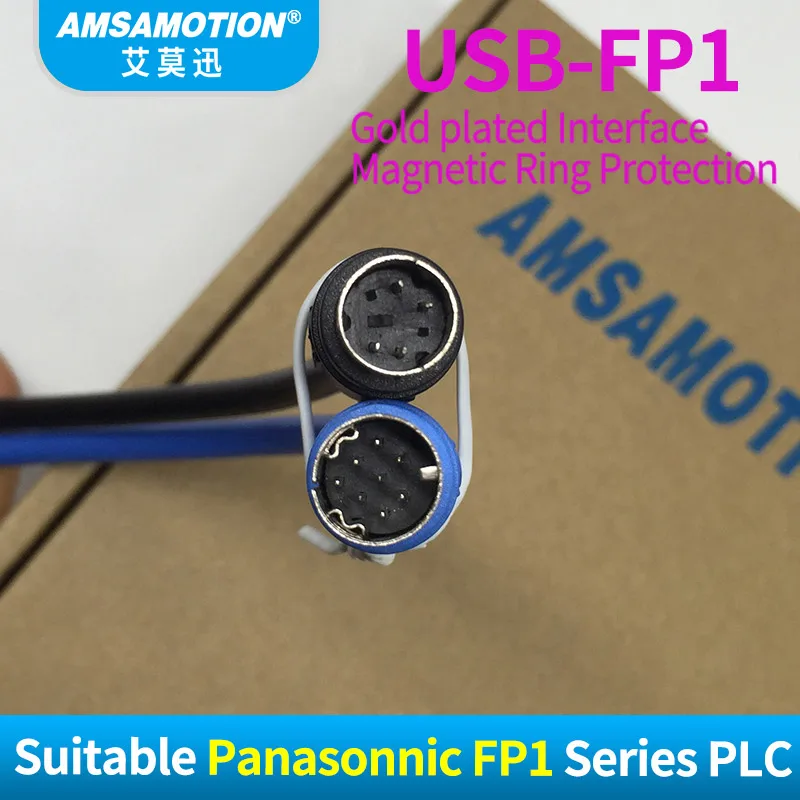 8Pin Original Plug USB-FP1 USB-AFP8550 Suitable Panasonic FP1 FP3 FP5 Series PLC Programming Cable Download Cable