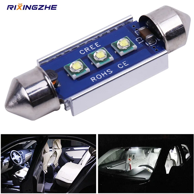 

10 шт. светодиодных ламп C5W 31/36/39/41 мм, без ошибок Canbus, белые, 12 В, для освещения салона автомобиля, лампы для чтения, лампы для подсветки номерного знака