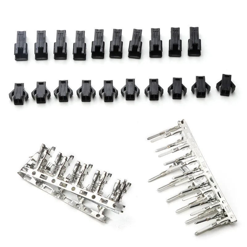 60PCS 2.54mm Dupont Connector Wire Cable Jumper Pin Header Housing Connector Male/Female Crimp Pin Connector Terminal Kit