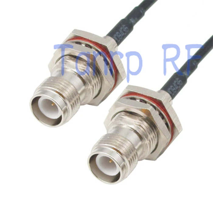 

10PCS 6in RP-TNC female jack to RP-TNC female jack RF connector adapter 15CM Pigtail coaxial jumper cable RG174 extension cord