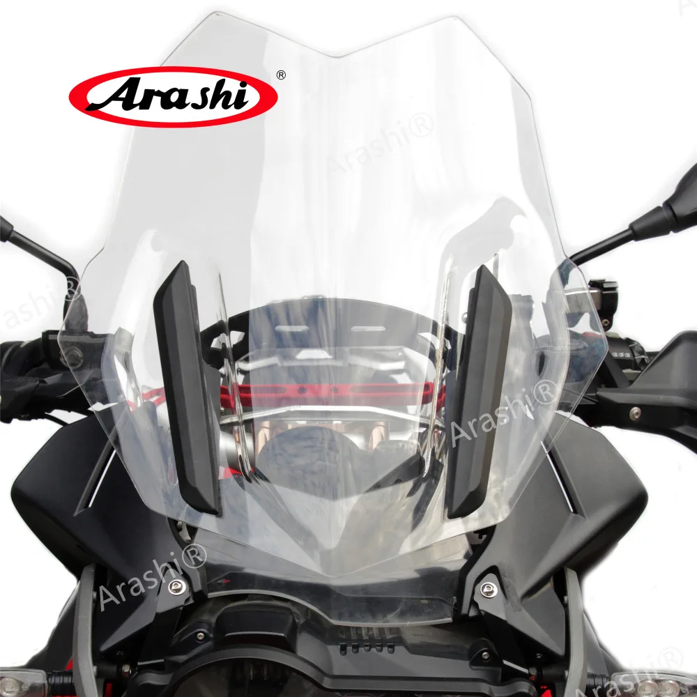 ARASHI For BMW R1200GS LC Adventure 2014 - 2018 4PCS CNC Windshield Reinforcement Support Holder R1200 1200GS 2015 2016 2017