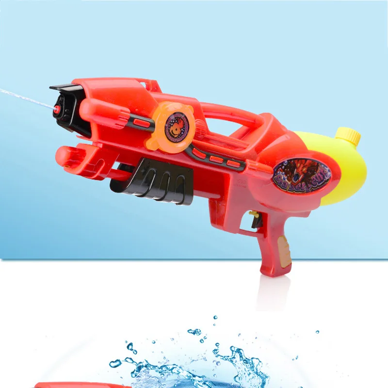 Summer Children\'s Outdoor Drifting Water Gun Pressure Water Gun Red Large High Pressure Pumping Beach Children\'s Water Games Toy