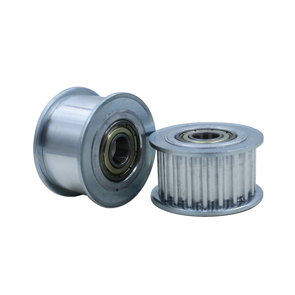 

HTD5M 24T 25T Idler Pulley 16/21/27mm Belt Width Bearing Idler Gear Pulley 5mm Pitch 5/6/7/8/10/12/15mm Bore Idler Pulley