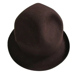 Sunlynn Brand New Fashion Women Men 100% wool Felt Mountain Hat Dome Top Celebrity Style Novelty Buffalo hat bowler hats