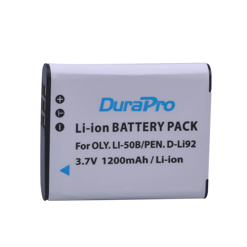 1pc 1200mAh Li-50B D-LI92 Li 50B D LI92 Li-ion Camera Battery + LCD USB Charger for Olympus SP 810 800UZ u6010 u6020 u9010 SZ14