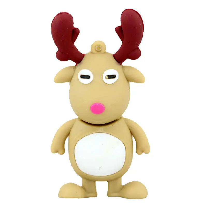 Boneka Salju 4G 8G 16G 32G Usb Drive Jempol Rusa Usb Flash Drive Usb 2.0 Kaus Kaki Merah Kartun Pendrive Usb Flash Hadiah Natal