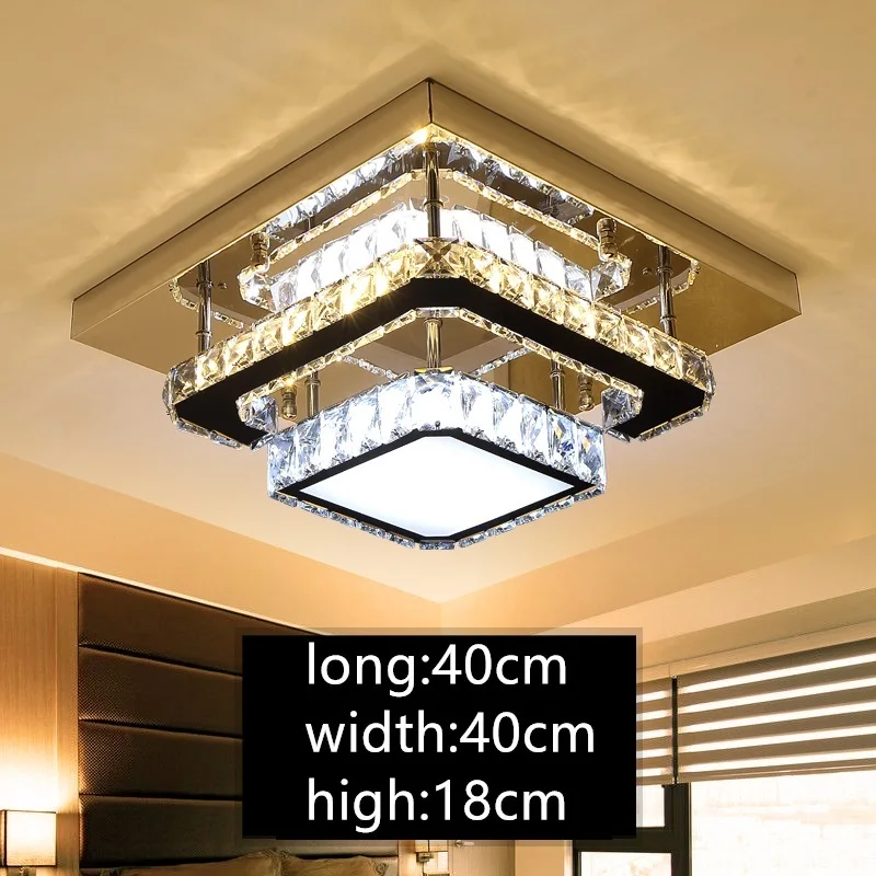 

IWHD Crystal Plafon LED Ceiling Light Fixtures Avize Modern Bedroom Ceiling Lamps For Living Room Lampara Techo Home Lighting