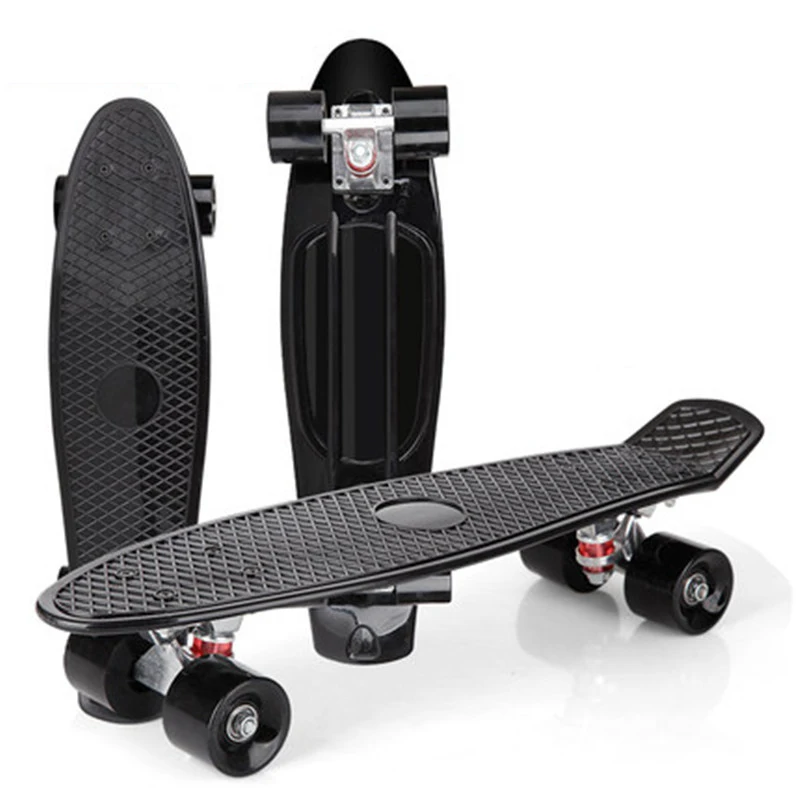 Mini Cruiser Skateboard Color Single Rocker Skate Board Four Wheels Small Fish Plate Outdoor For Adult Kids Step Transport IE01