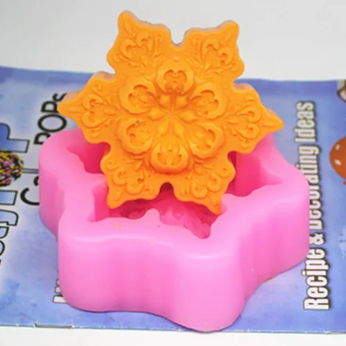 10*8*3CM Flower leave Hexagonal shape Silicone cake mold / handmade soap mold / chocolate mold clay craft mould