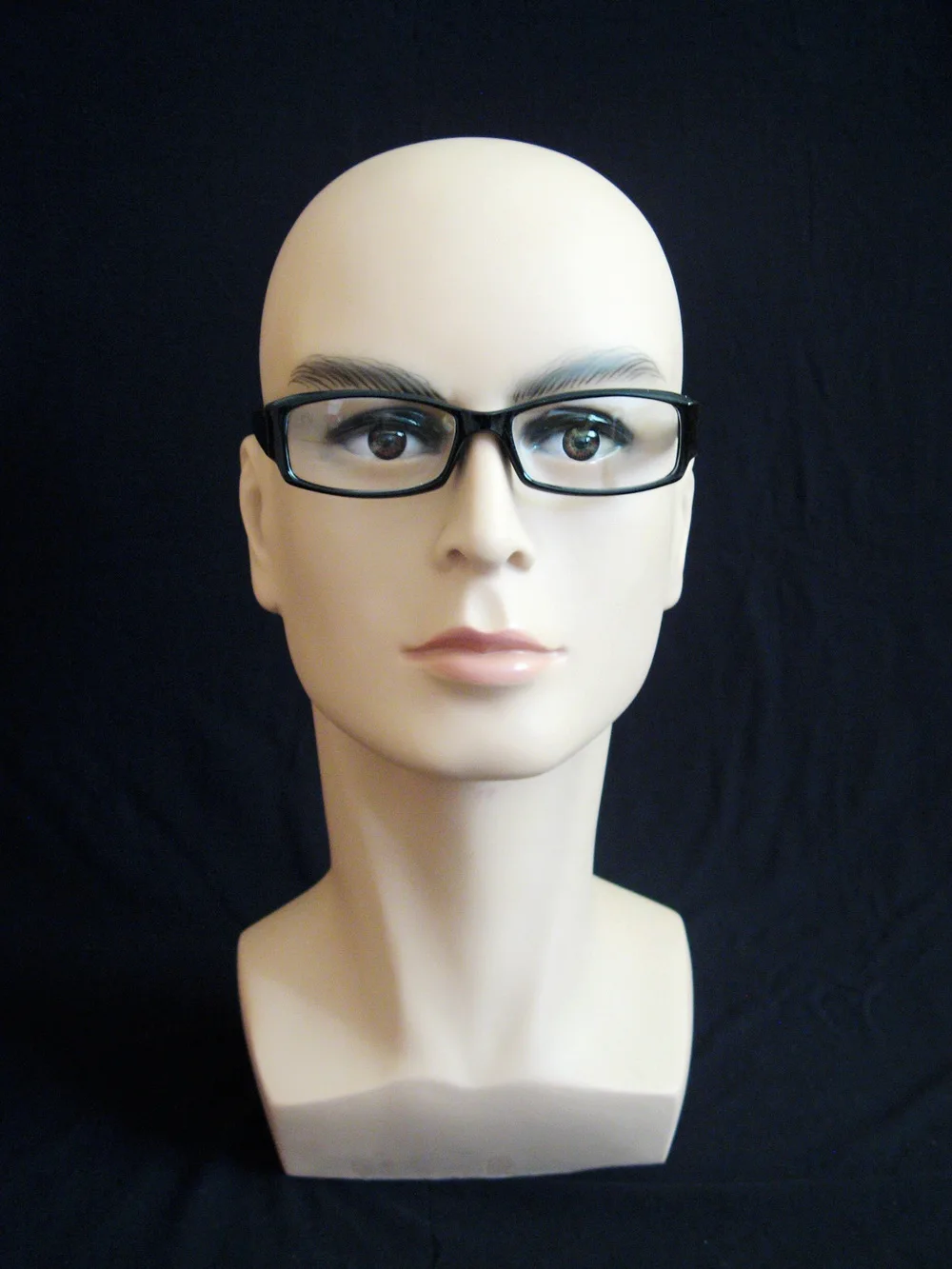 High Quality Realistic Plastic Male Mannequin Dummy Head For Hat Wig Sunglass Display,Manikin Heads