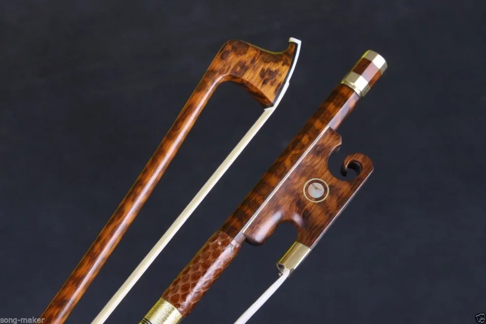 

Yinfente Snakewood Violin Bow 4/4 Professional Bow Pernambuco Level Full Size AAA Bow Hair