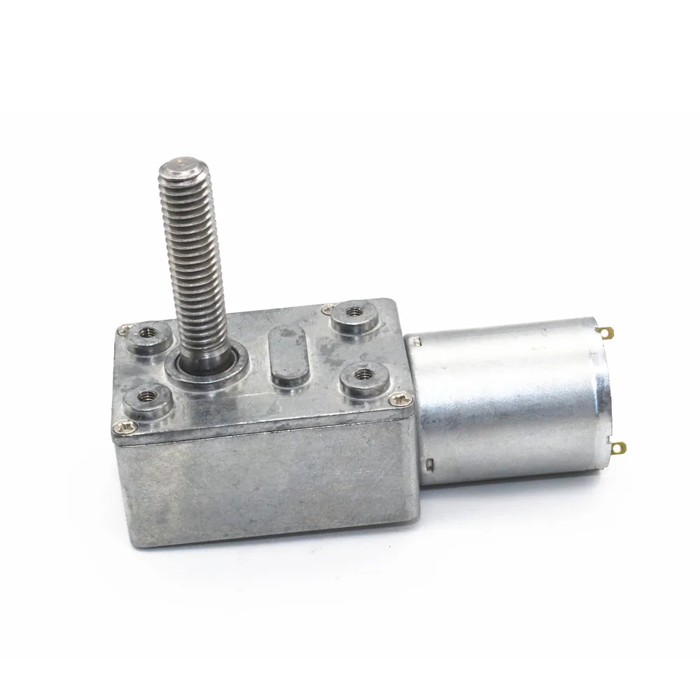 JGY370 worm gear motor, self-locking motor, M8 screw shaft, M8 screw motor shaft 12V24V