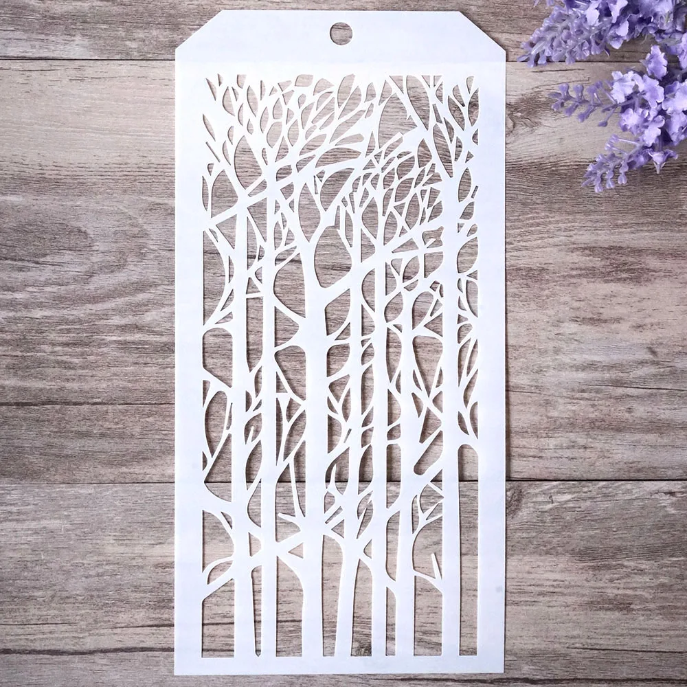 12*24 cm DIY Craft Layering Tree Stencil for Painting Scrapbooking Stamping Stamps Album Decorative Embossing Paper Cards