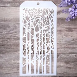 12*24 cm DIY Craft Layering Tree Stencil for Painting Scrapbooking Stamping Stamps Album Decorative Embossing Paper Cards