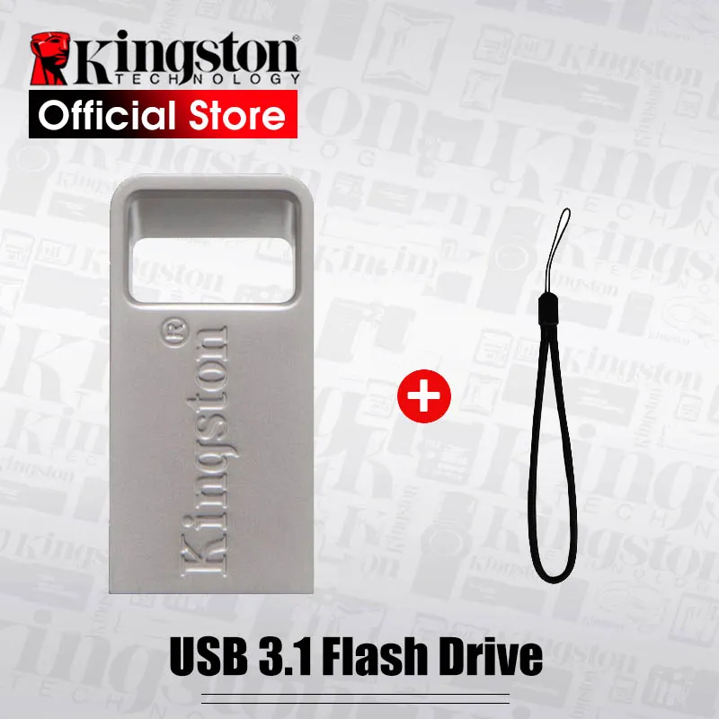 Kingston 64GB USB3.2 Gen1 USB flash drive DTMC3G2 Silver metal Mini car USB flash drive Large capacity USB flash drive