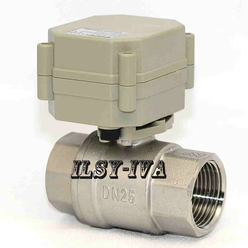 DN25 Stainless steel 2 way electrical ball valve,1