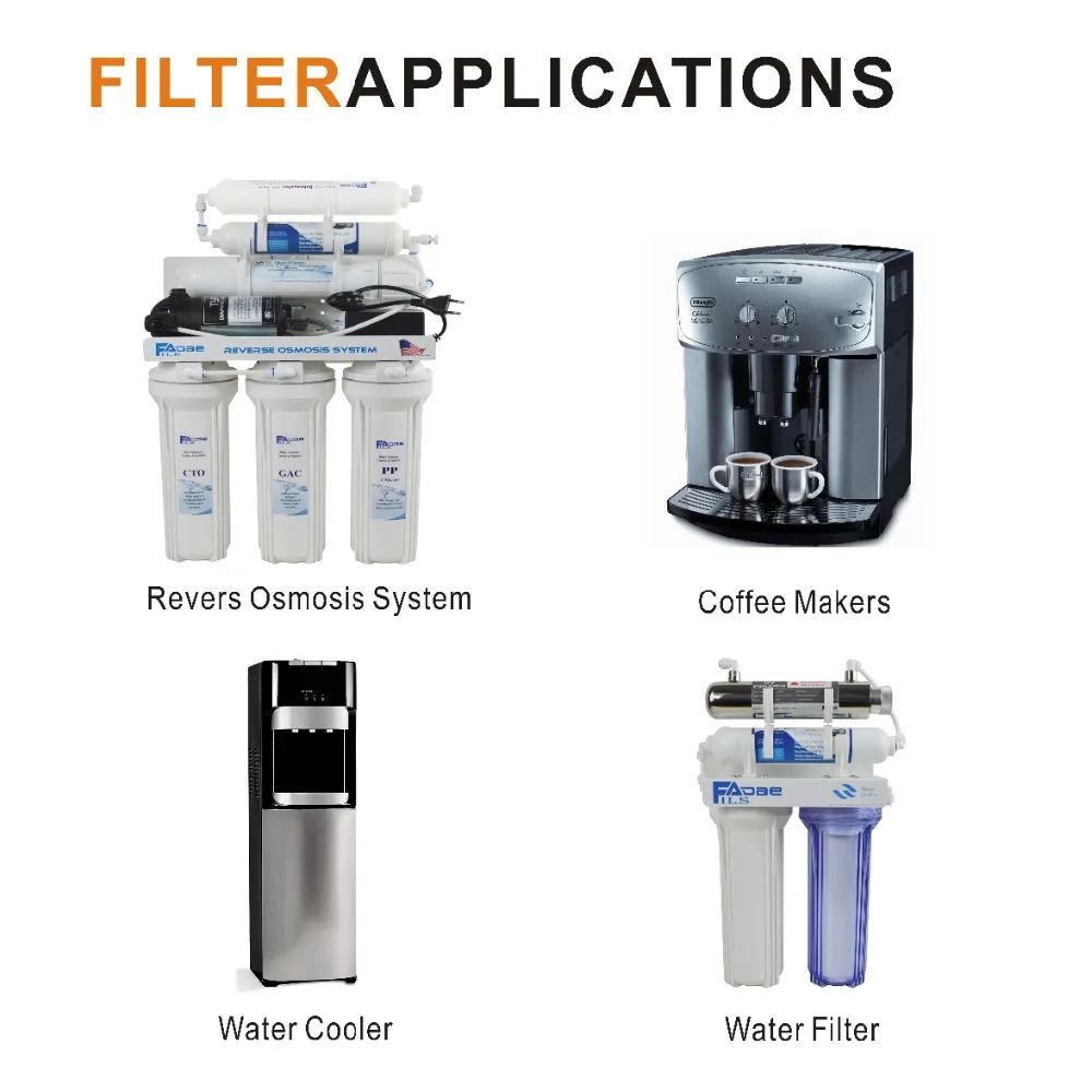 High Quality Refrigerators and ro system water filters T33 Inline Pre/Post Sediment Filter 2000 Gal, 2\