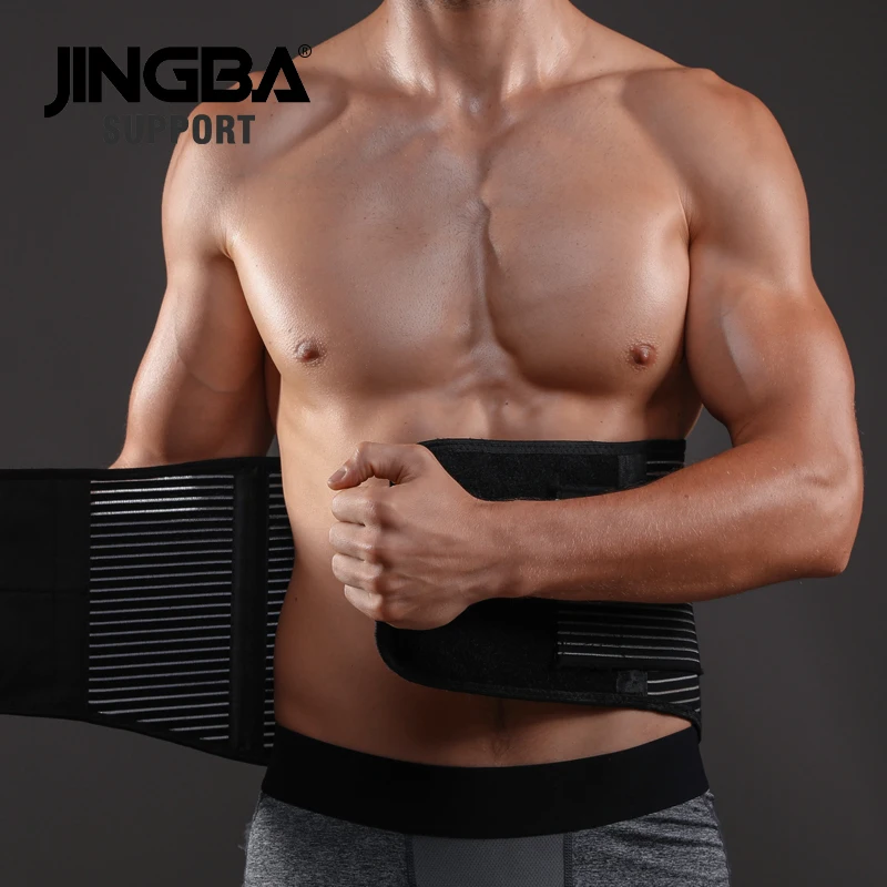 JINGBA SUPPORT Professional Adjustable Breathable Sports Pressurized Back Waist Support fitness belt Neoprene Weight Loss