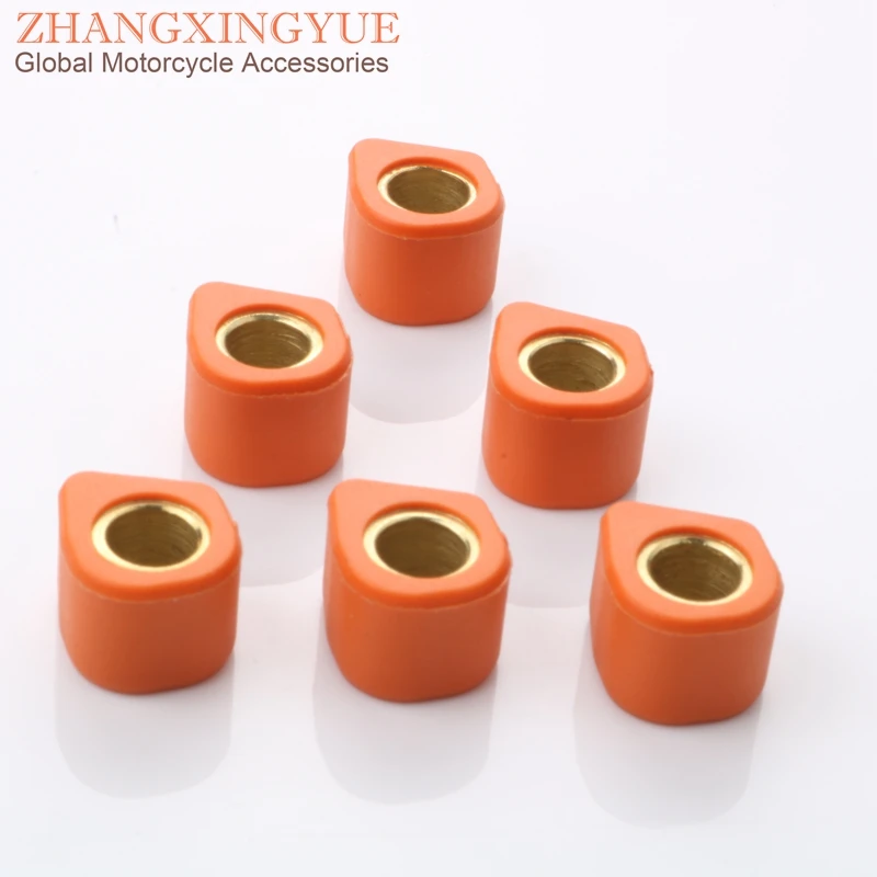 6pc Performance Variator Roller Weights 6.5gram 15x12mm for Yamaha CR Z CT SS 50 Jog Z R Slider Vino 50 Why Zuma 50cc 2T