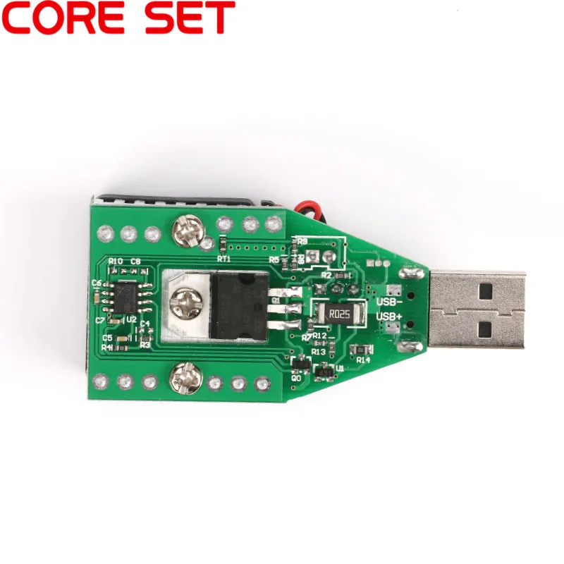 DC 3.7~13V Electronic Load Resistor USB 15w Adjustable Current Interface Discharge Battery Test Capacity With Fan