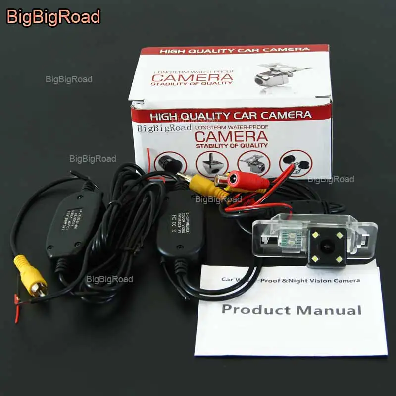 

BigBigRoad For Mini Cooper R50 R52 R53 R56 2001--2008 Wireless Camera Car Rear View Backup Reversing Camera Night Vision