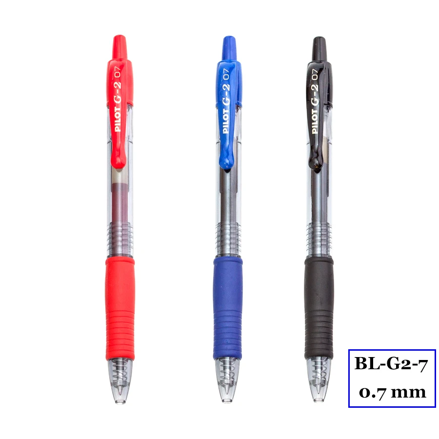 

Japan Pilot G2 Gel Pen 0.7 mm Retractable Pen Smooth Writing Rollerball Pen Large Volume School Office Pen BL-G2-7