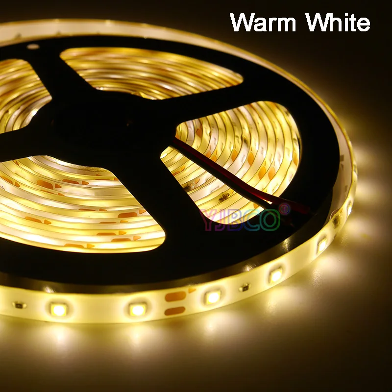 5m 2835 5050 Led Strip light tape 60led/m RGB/White/Warm white/Red/Green/Blue/Yellow  Led Strip Tape Lamp Diode Flexible DC12V