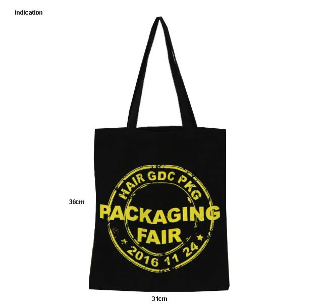 

200pcs/lot 36cm*31cm Silkscreen Print Customized Logo Company Advertising Fabric Tote Bag Fashion Canvas Cotton Shopping Bags