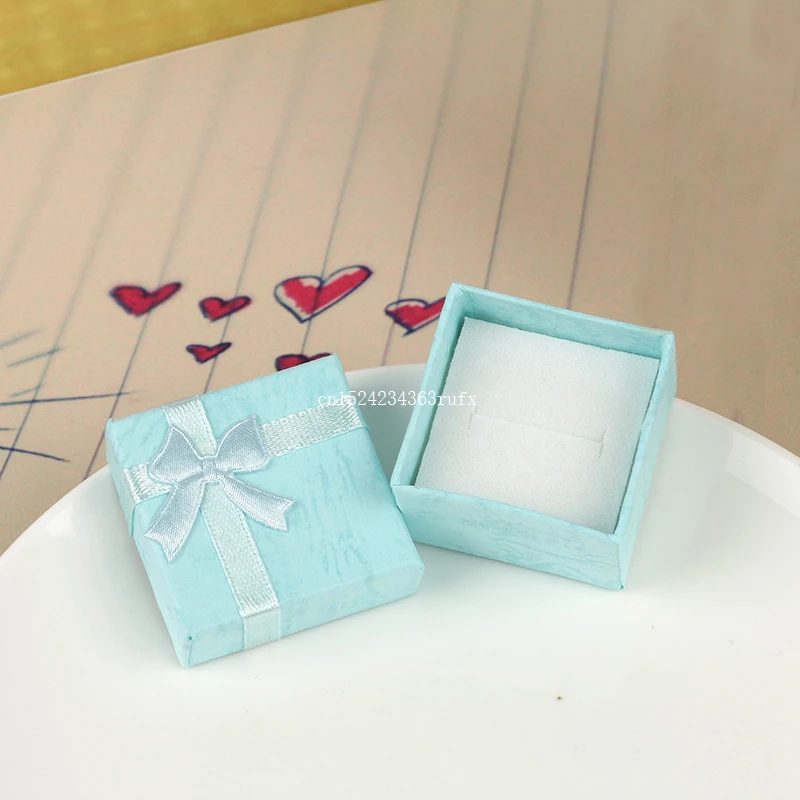 1200pcs Rings Storage Box 4*4cm Jewery Organizer Box Small Gift Boxes For Rings Earrings Free Shipping