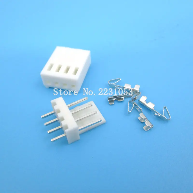 20 Sets KF2510-4P KF2510 4 Pin 2.54mm Pitch Terminal / Housing / Pin Header Connector Adaptor